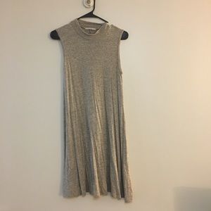 Beige knit tunic dress